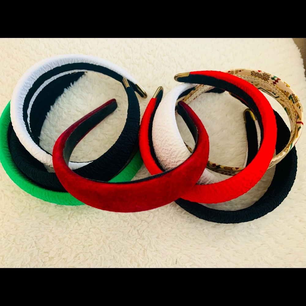8 Fabric covered padded headbands